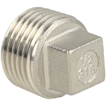 4-kant plug 1/2'' Bu RVS