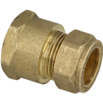 Messing knelkoppeling met inwendig schroefdraad Ø 22mm x 1" Bi