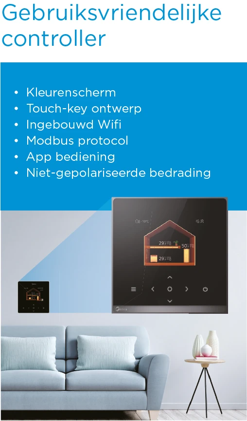 Midea Arctic Monoblok R290 lucht-water warmtepomp - 8 kW - Afbeelding 5