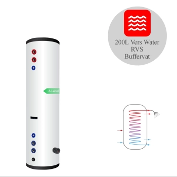 RVS boiler BT-200 XL-LE1 - 200L - 1 XL 28mm warmtewisselaar