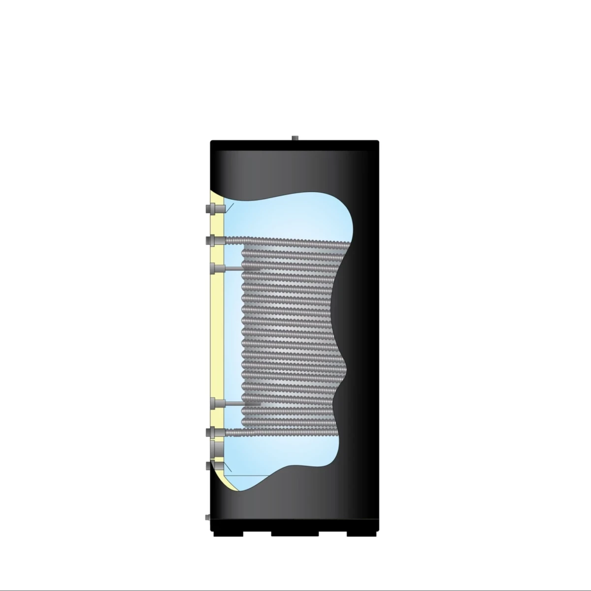 RVS boiler 200XL-LE1/ S-C4 Black - 200L - Afbeelding 3
