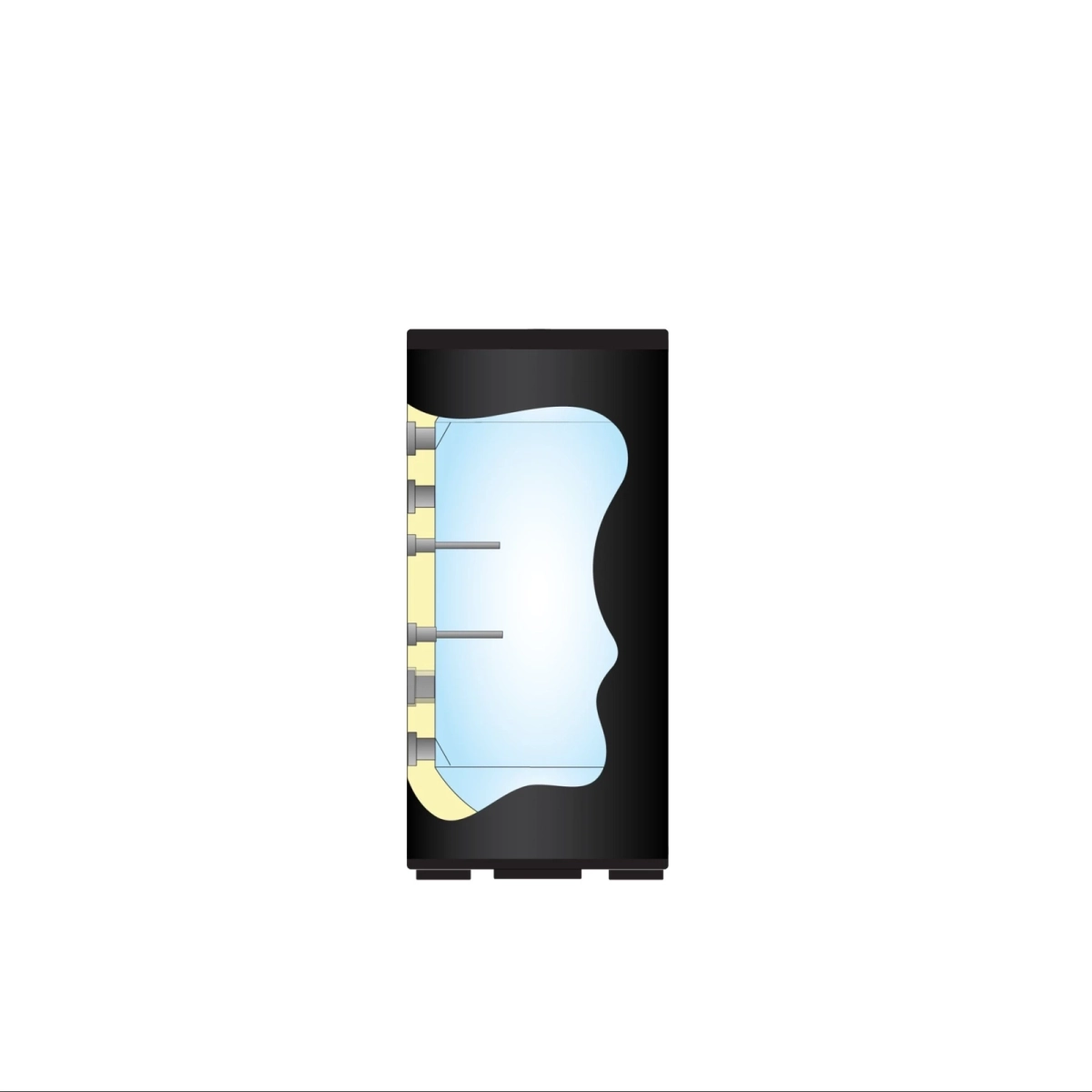 RVS Black Inline buffervat - 100L - Afbeelding 4