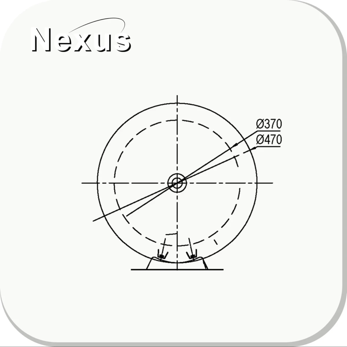 RVS Buffervat - 2 aansluitingen - vloer en wandmontage - 80L - Afbeelding 4
