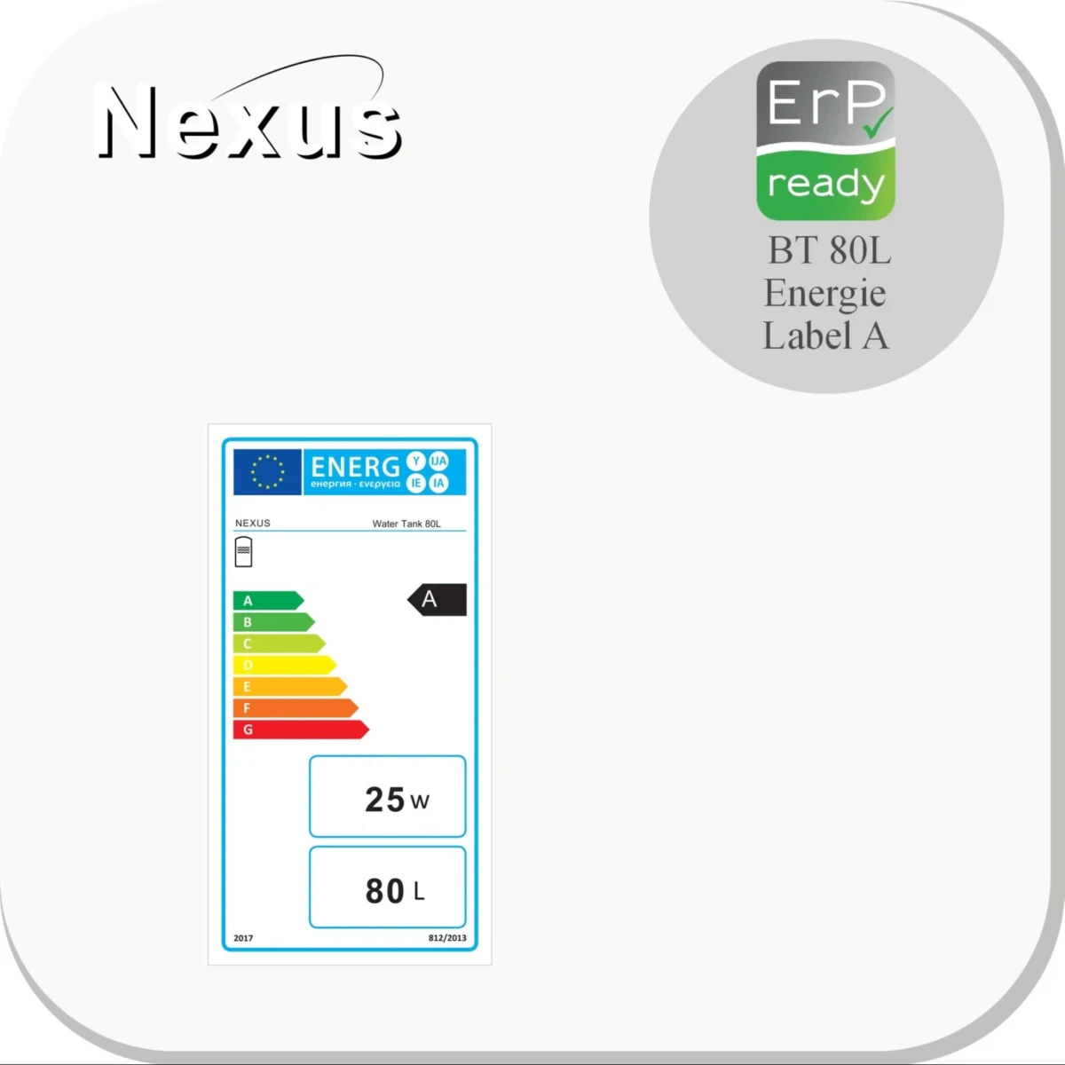 RVS Buffervat - 2 aansluitingen - vloer en wandmontage - 80L - Afbeelding 3