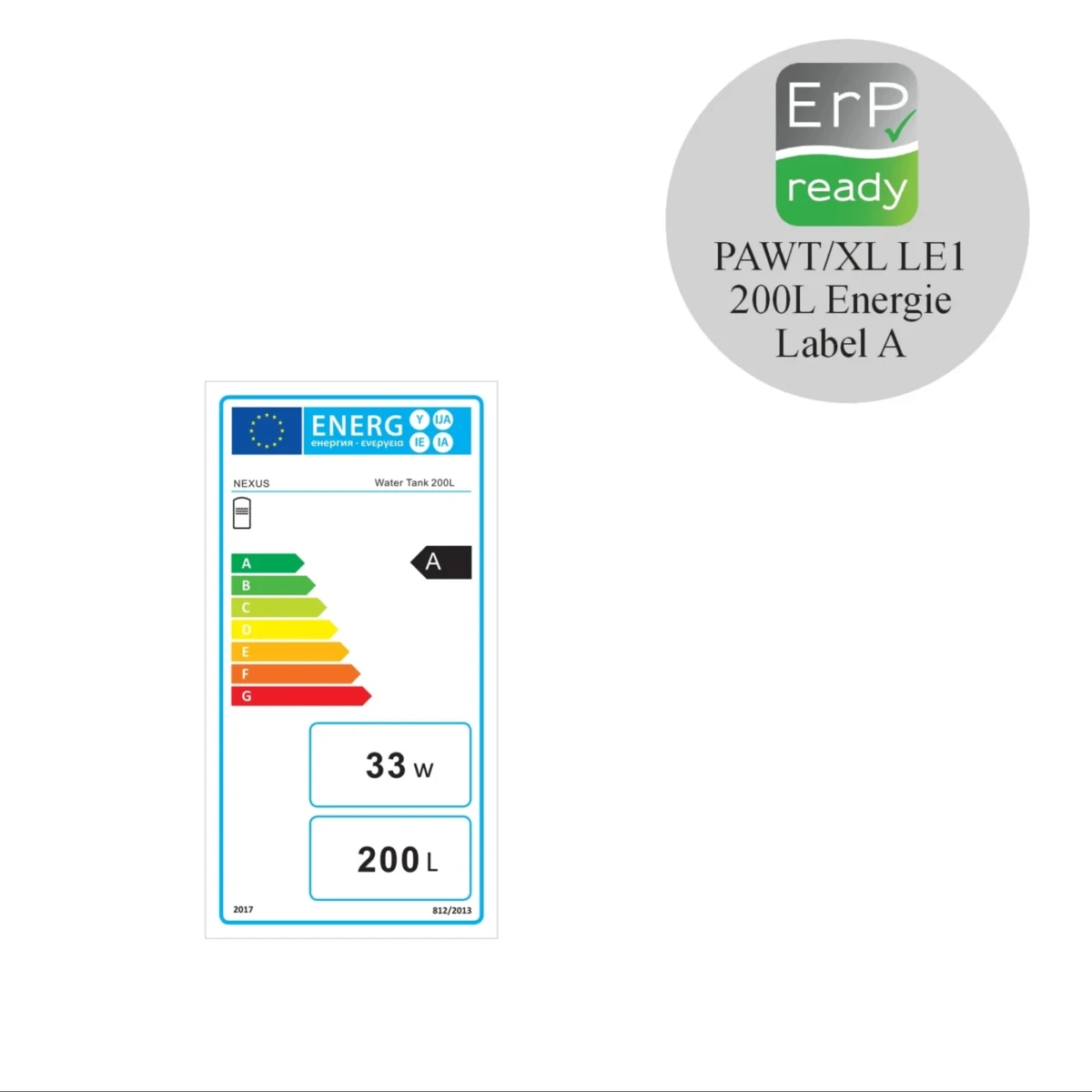RVS boiler 200XL-LE1/ S-C4 Black - 200L - Afbeelding 2