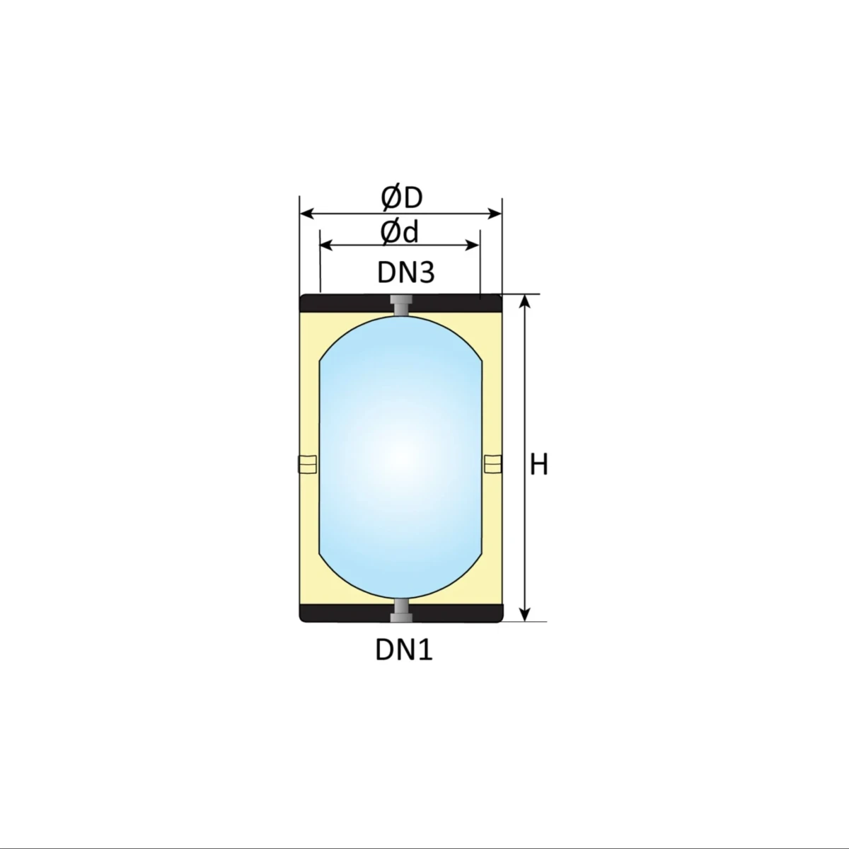 RVS buffervat BT-25/WM - 25L - Afbeelding 6