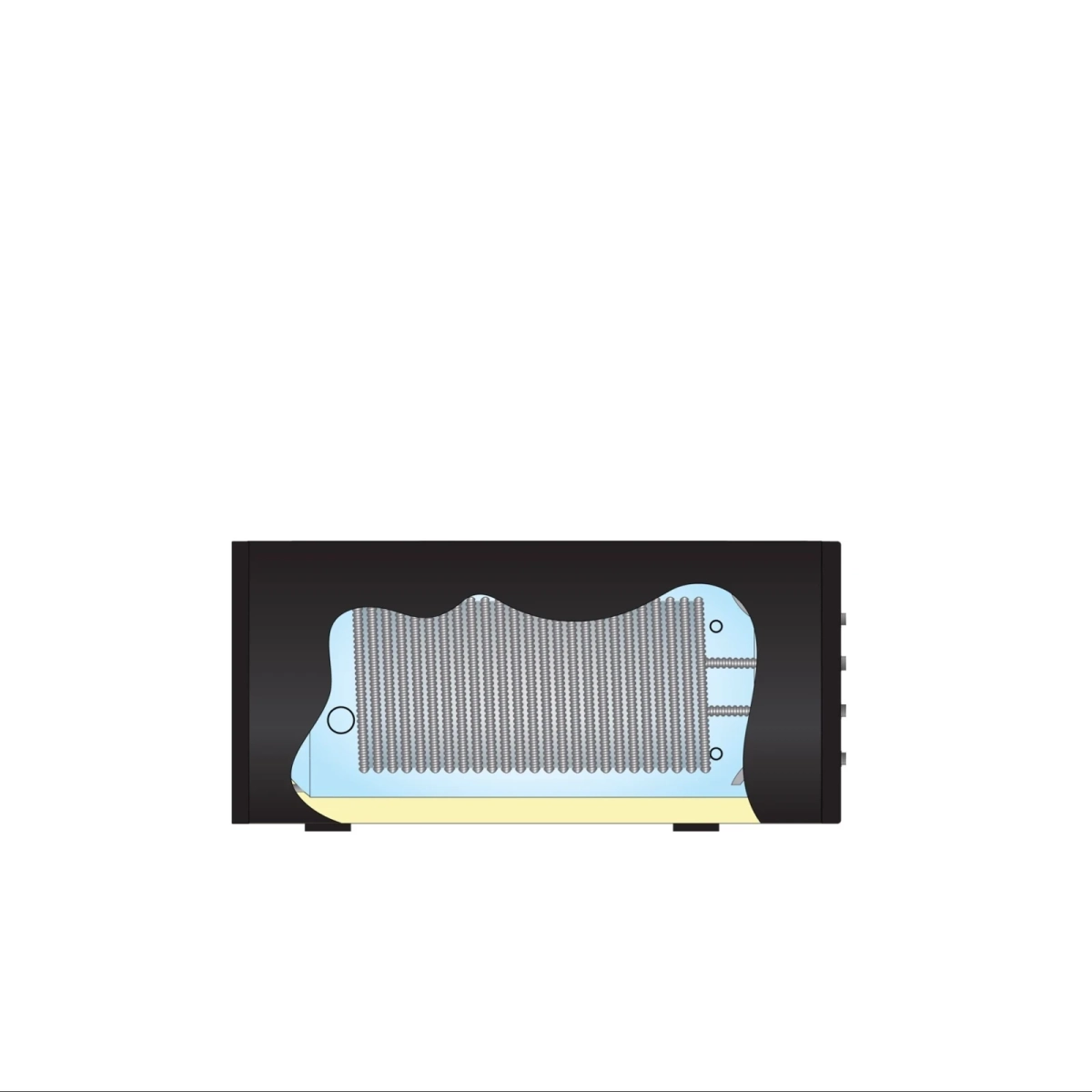RVS Black 2.0 A+ boiler - 1 XL 32mm warmtewisselaar - horizontaal - 200L - Afbeelding 3