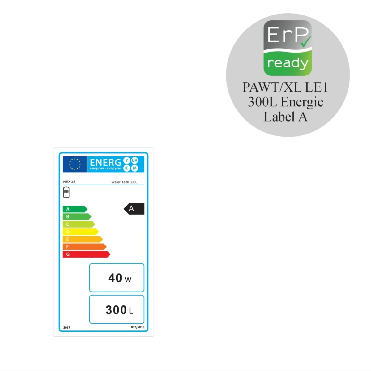 RVS Black series combi boiler horizontaal NXWT 300L + 100L buffer - Afbeelding 3
