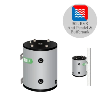 RVS buffervat BT-50/WM-C8 - 50L