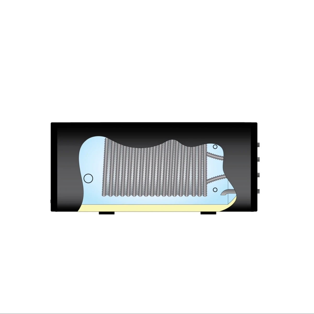 RVS Black series boiler horizontaal 200H XL-LE1 - 200L - Afbeelding 3