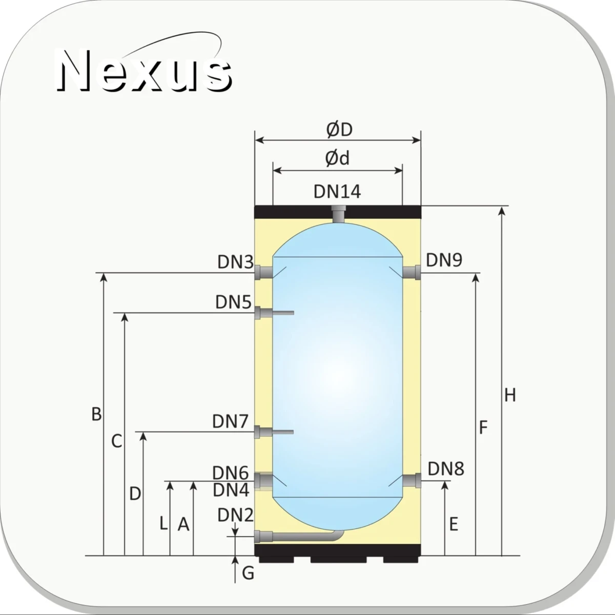 RVS buffervat BT-300 - 300L - Afbeelding 5