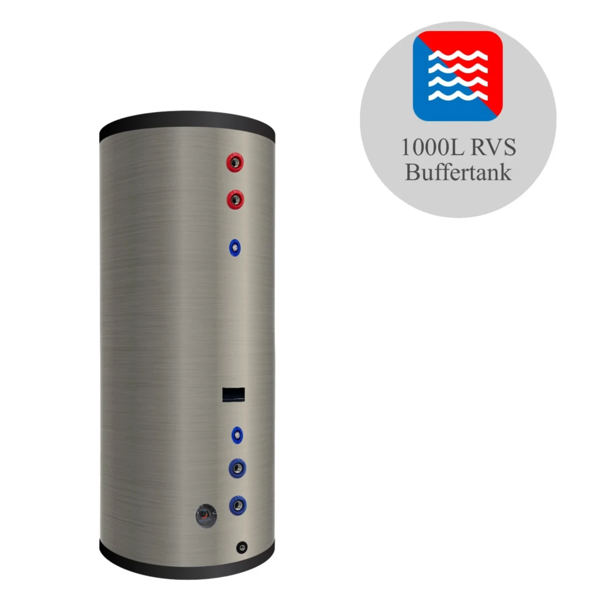 DUPLEX RVS buffervat PWT-1000 - 1000L