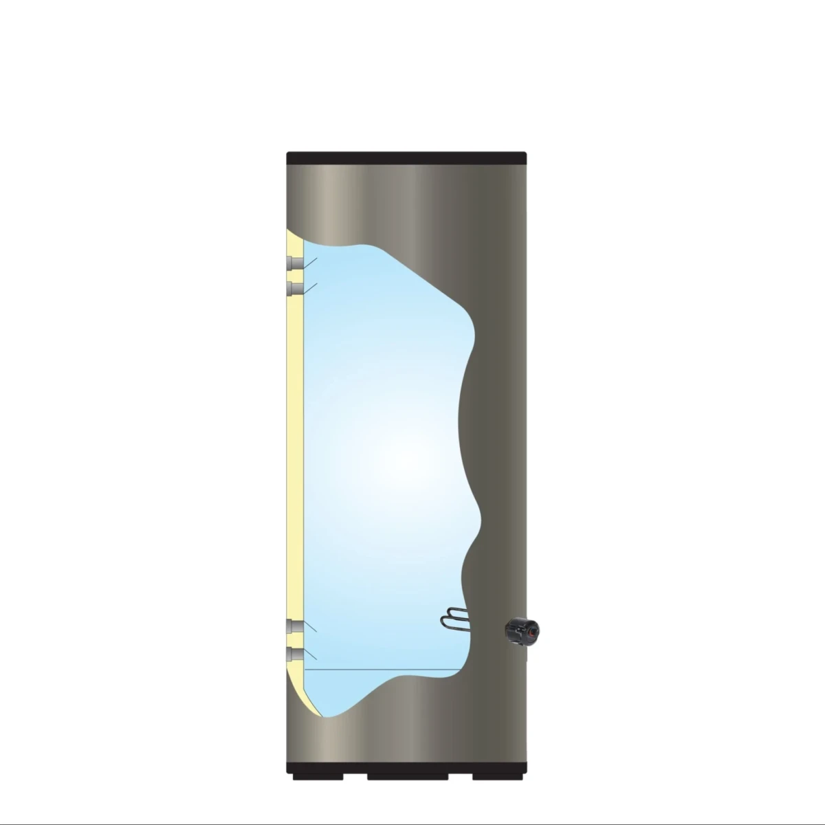 DUPLEX RVS buffervat PWT-1000 - 1000L - Afbeelding 4