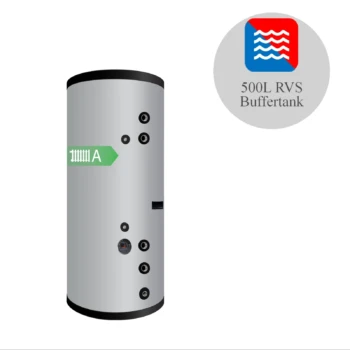 RVS buffervat BT-500 - 500L