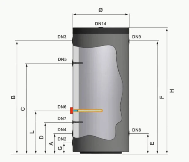 RVS Anti Pendel Buffertank BT-100 - 100L - Afbeelding 3