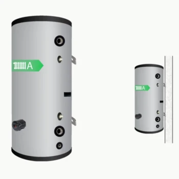 RVS Anti Pendel Buffertank BT-100 Wandmontage - 100L