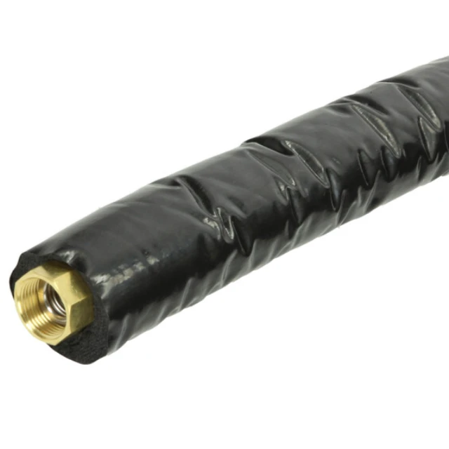 RVS Flexibele warmtepomp aansluitbuis geïsoleerd DN25 - 1 1/4 inch Bi aansluiting - 500mm