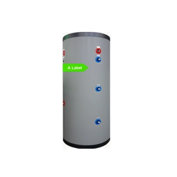RVS boiler - 300L - 2 warmtewisselaars