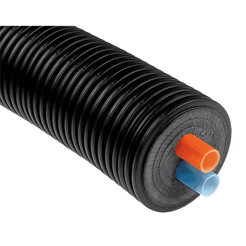Terrendis voorgeïsoleerde dubbele verwarmingsleiding - 160 / 40 x 3.7mm - per meter