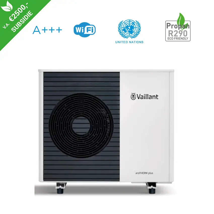 Vaillant AroTHERM plus VWL 75/6 Propaan R290 lucht/water warmtepomp - 7.0 kW