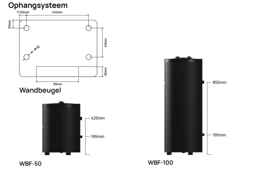 Weheat RVS Buffer tank - 100L - Afbeelding 3