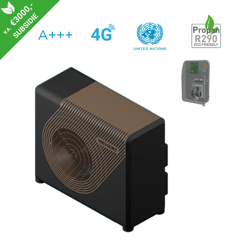 Weheat Sparrow P60 - Hybride voor-gemonteerde set - 9kW