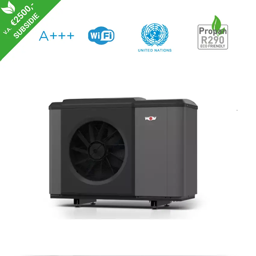 WOLF CHA-Monoblock 07 lucht/water Propaan Warmtepomp - 7 kW